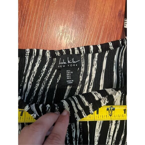 Nicole Miller Zebra Print Maxi Dress size Large - Picture 8 of 9